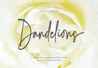 Dandelions Font - Featured Image