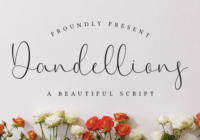 Dandellions Font - Featured Image
