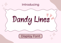 Dandy Lines Font - Featured Image
