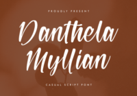 Danthela Myllian Font - Featured Image