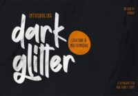 Dark Glitter Font - Featured Image