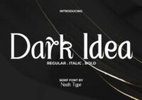 Dark Idea Font - Featured Image