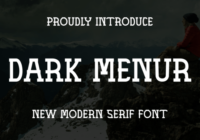 Dark Menur Font - Featured Image