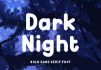 Dark Night Font - Featured Image