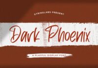 Dark Phoenix Font - Featured Image