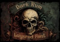 Dark Rum Font - Featured Image