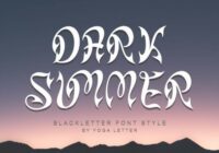 Dark Summer Font - Featured Image