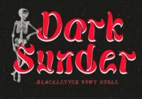 Dark Sunder Font - Featured Image