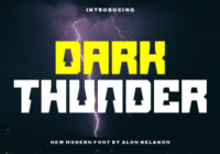 Dark Thunder Font - Featured Image