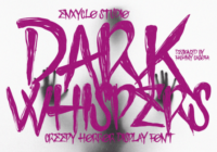 Dark Whispers Font - Featured Image