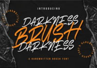Darkness Brush Font - Featured Image