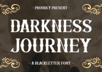 Darkness Journey Font - Featured Image