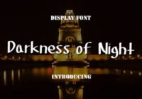 Darkness of Night Font - Featured Image