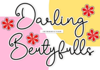 Darling Beutyfulls Font - Featured Image