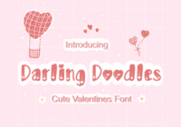 Darling Doodles Font - Featured Image