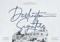 Darlington Signature Font - Featured Image
