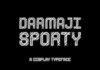 Darmaji Sporty Font - Featured Image