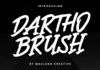 Dartho Brush Font - Featured Image