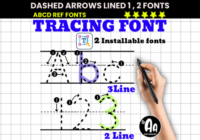 Dashed Arrows Lined Duo Font - Featured Image