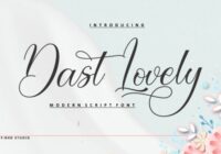 Dast Lovely Font - Featured Image