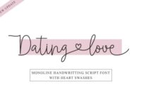 Dating Love Font - Featured Image