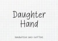 Daughter Hand Font - Featured Image