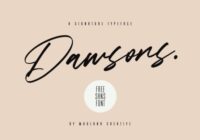 Dawsons Font - Featured Image