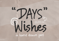 Days Wishes Font - Featured Image