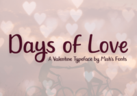 Days of Love Font - Featured Image