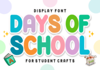Days of School Font - Featured Image