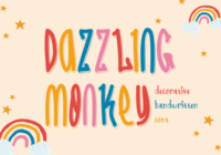 Dazzling Monkey Font - Featured Image
