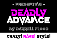 Deadly Advance Font - Featured Image