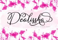 Dealissha Script Font - Featured Image