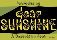 Dear Sunshine Font - Featured Image