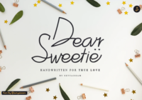 Dear Sweetie Font - Featured Image