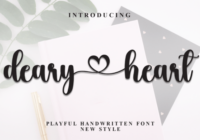 Deary Heart Font - Featured Image