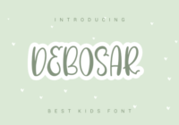 Debosar Font - Featured Image