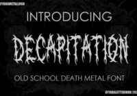Decapitation Font - Featured Image