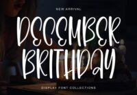 December Brithday Font - Featured Image