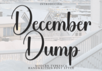 December Dump Font - Featured Image