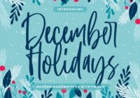 December Holidays Font - Featured Image