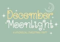 December Moonlight Font - Featured Image