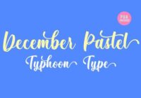 December Pastel Font - Featured Image