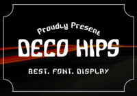 Deco Hips Font - Featured Image