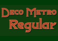 Deco Metro Font - Featured Image