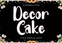 Decor Cake Font - Featured Image
