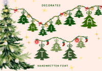Decorated Christmas Tree Font - Featured Image