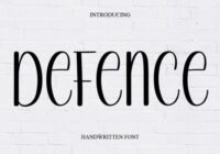 Defence Font - Featured Image
