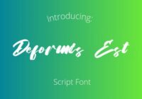 Deformis Est Font - Featured Image