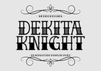 Dekita Knight Font - Featured Image